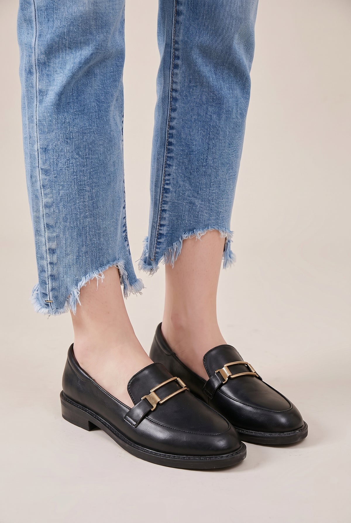 Aveline | Women's Leather Slip-On Loafers Flat Shoes
