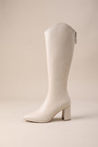 Ondine | Women's Faux Leather Pointed-Toe Knee-High Boots