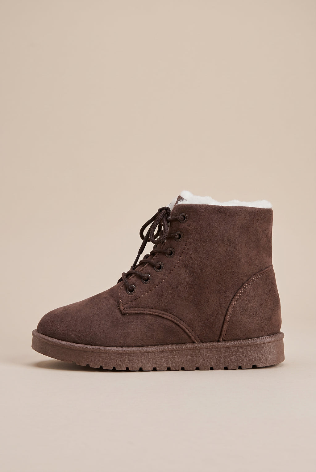 Ondine | Women's Heeled Winter Ankle Boots Warm Lined Suede Round-Toe