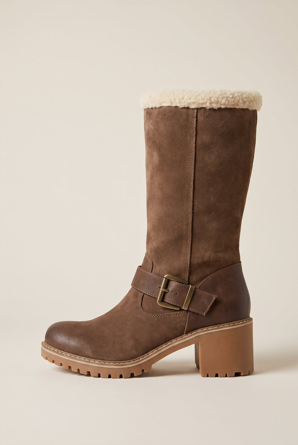 Margaux | Women's Western Chunky Heel Boots Warm Lined Round-Toe