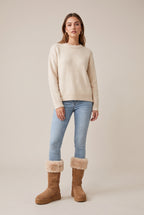 Séraphine | Women's Fleece-Lined Platform Knee-High Boots