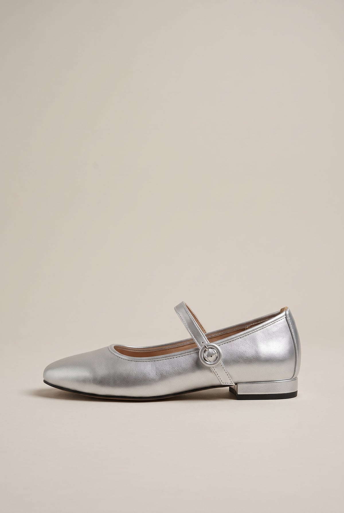 Nacre | Women's Mary Jane Flats Low Block-Heel Everyday Shoes