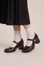 Margaux | Women's Vintage Mary Jane Shoes Low Heel Round-Toe Pumps