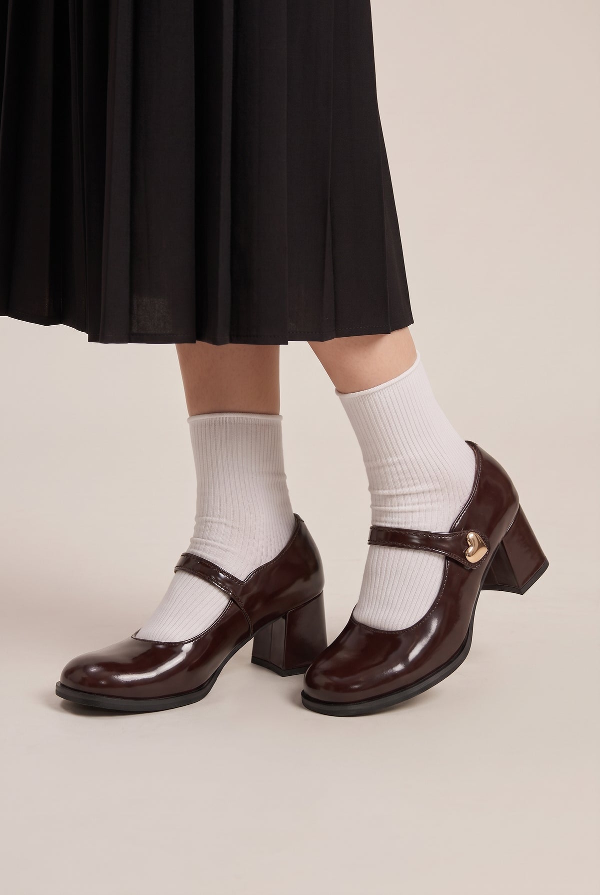 Margaux | Women's Vintage Mary Jane Shoes Low Heel Round-Toe Pumps