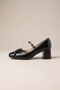 Aveline | Women's Bow Mary Jane Shoes Square-Toe Retro Shoes