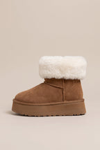 Reine | Women's Faux Fur Lined Winter Ankle Boots Bow Round-Toe Boots