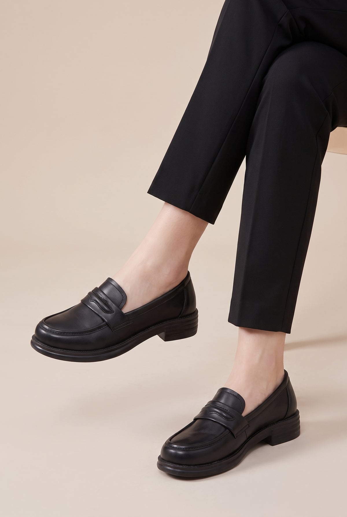 Constance | Women's Slip-On Loafers Soft-Sole Round-Toe Flat Shoes