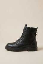 Margaux | Women's Platform Combat Boots Round-Toe Motorcycle Boots