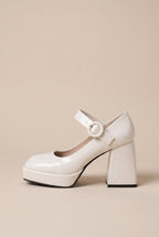 Aveline | Women's Chunky Heel Mary Jane Shoes Low Block Heel Pumps