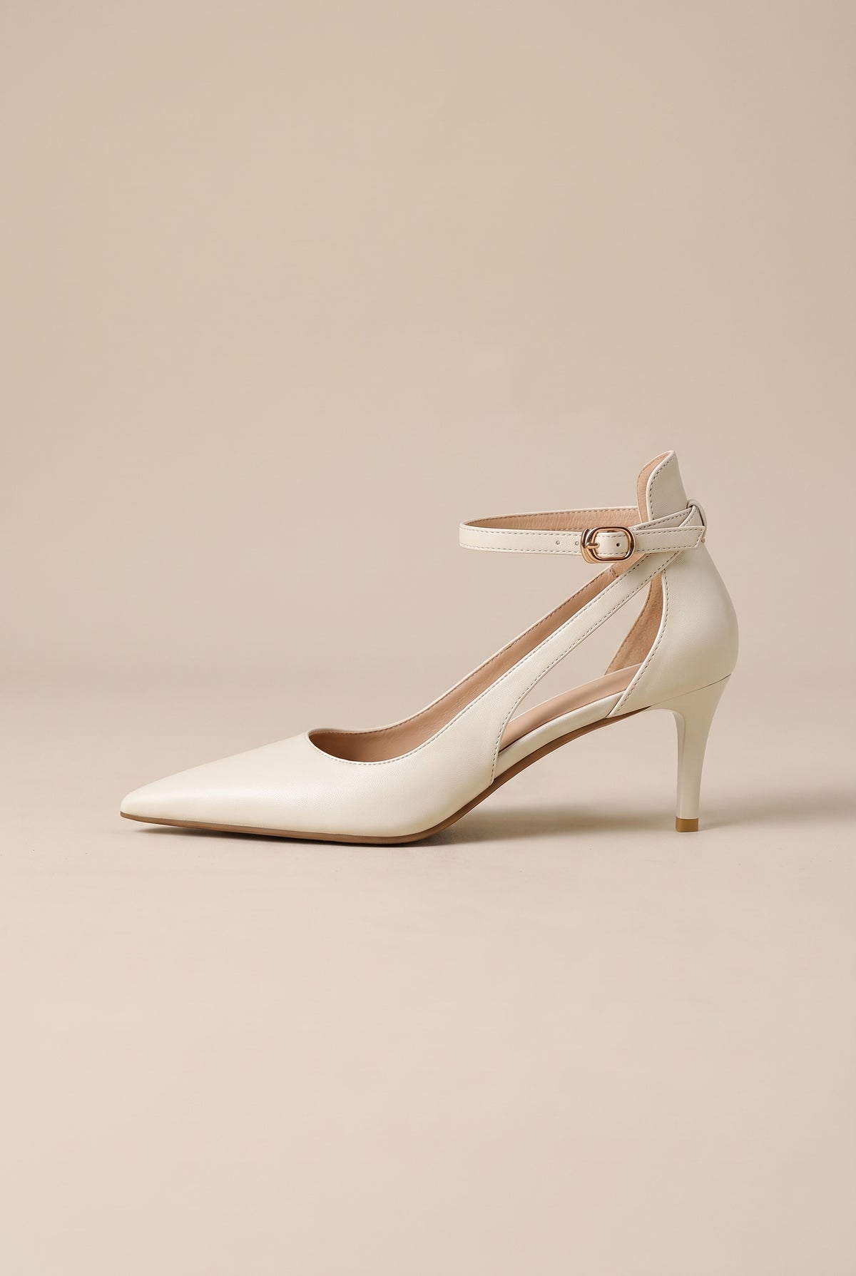 Ondine | Women's Pointed-Toe Ankle Strap Heeled Sandals High Heels