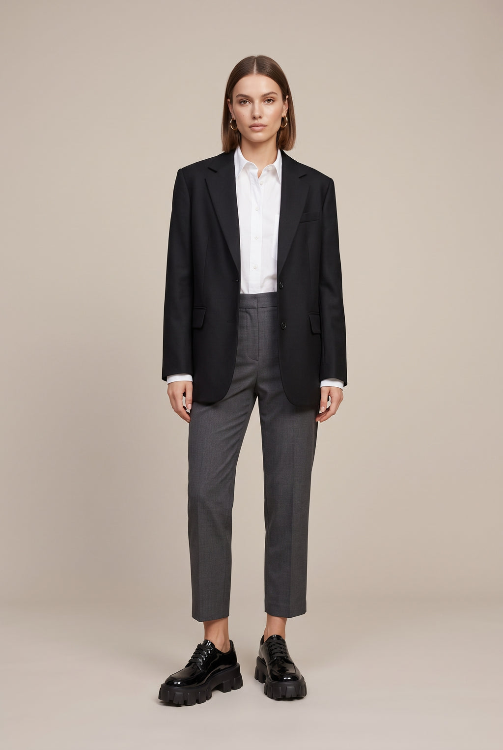 Margaux | Women's Chunky Platform Shoes Round-Toe British Style Shoes