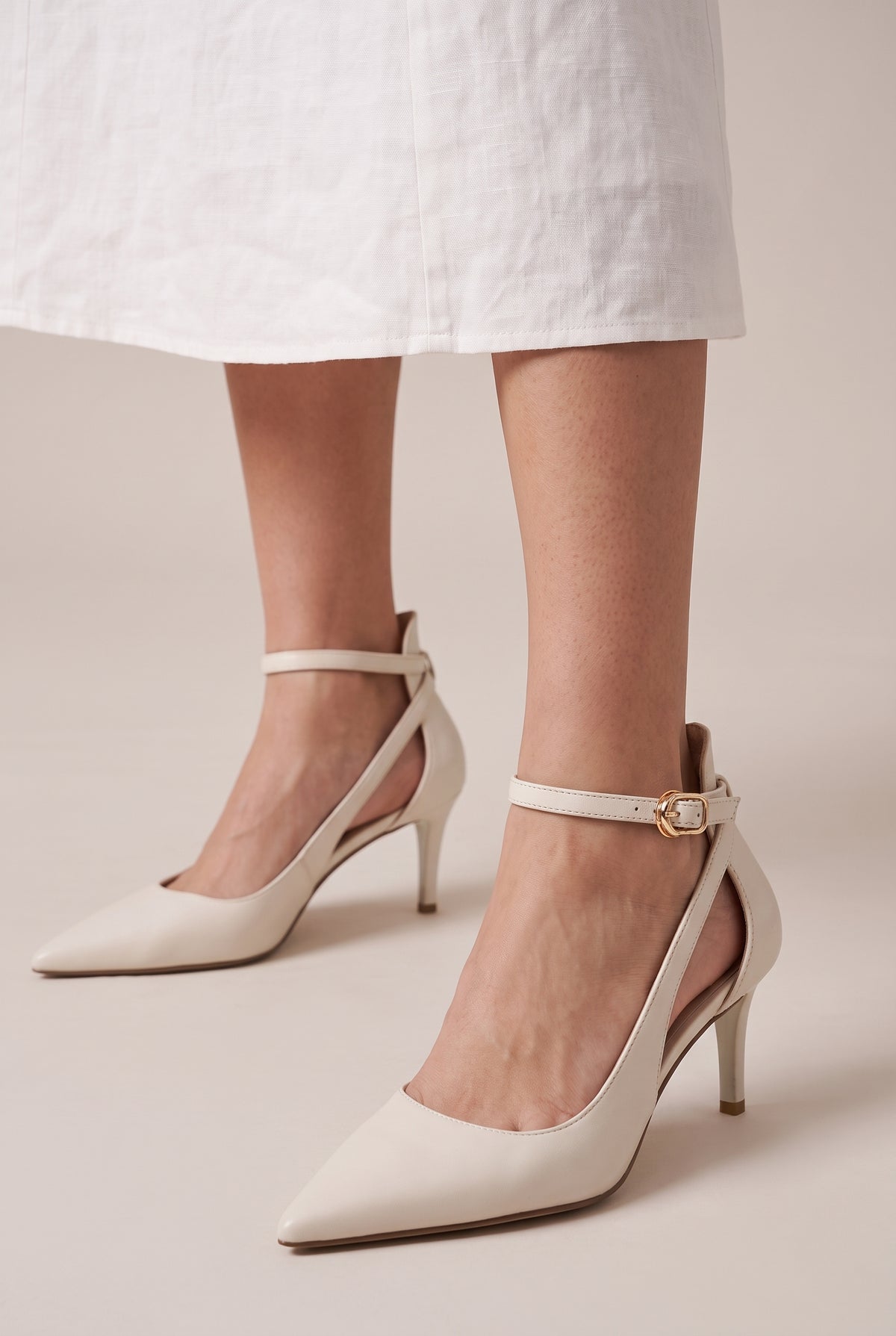 Ondine | Women's Pointed-Toe Ankle Strap Heeled Sandals High Heels