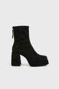 Constance | Women's Faux Suede Mid-Calf Boots Chunky Heel Boots