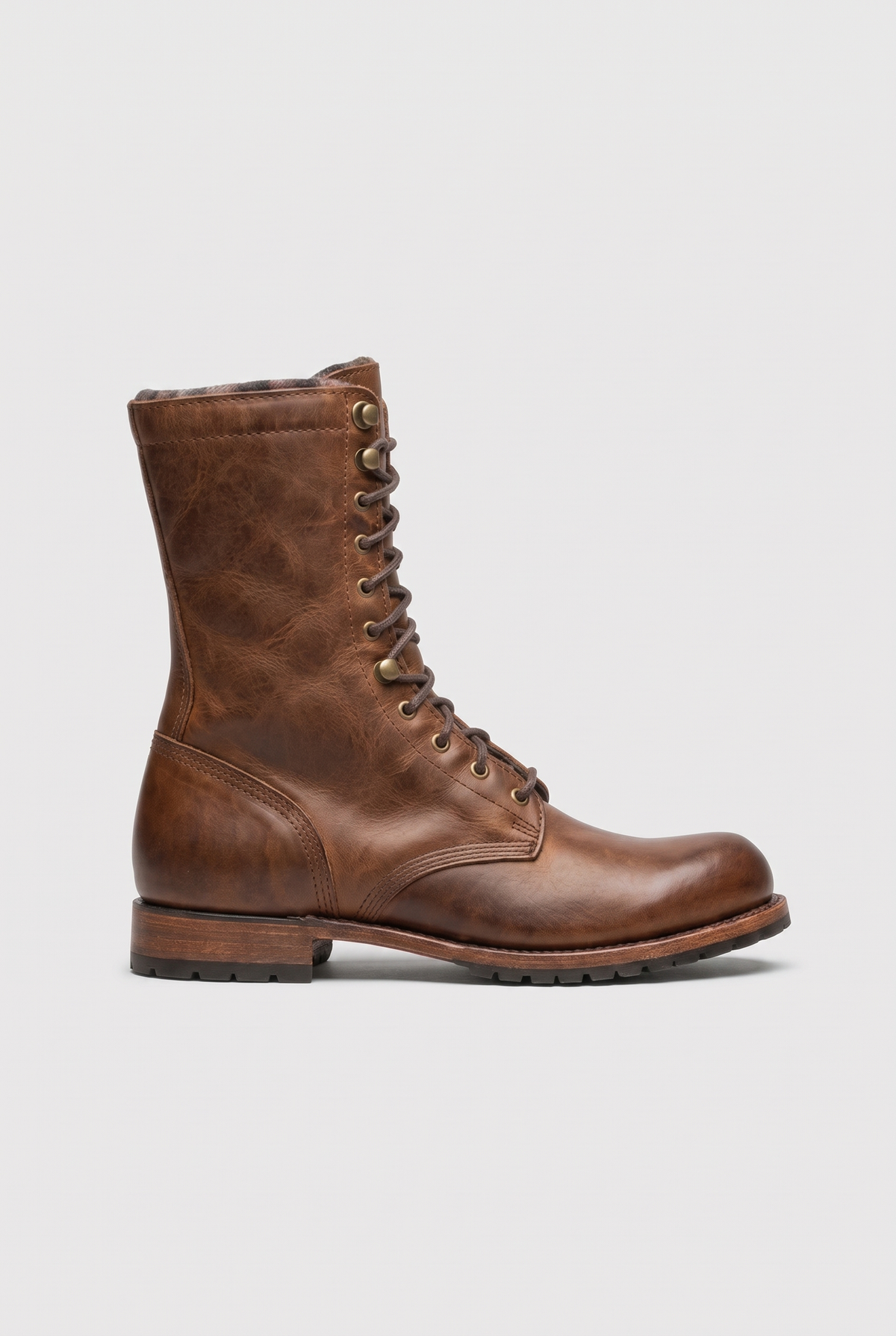 Bastion | Men's Faux Leather Mid-Calf Riding Boots Round-Toe Boots