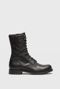 Bastion | Men's Faux Leather Mid-Calf Riding Boots Round-Toe Boots