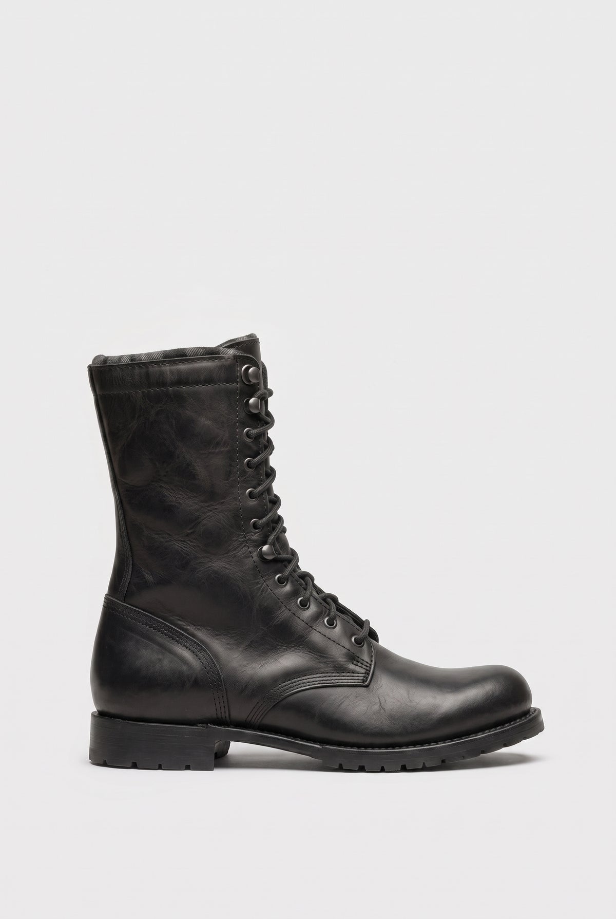 Bastion | Men's Faux Leather Mid-Calf Riding Boots Round-Toe Boots