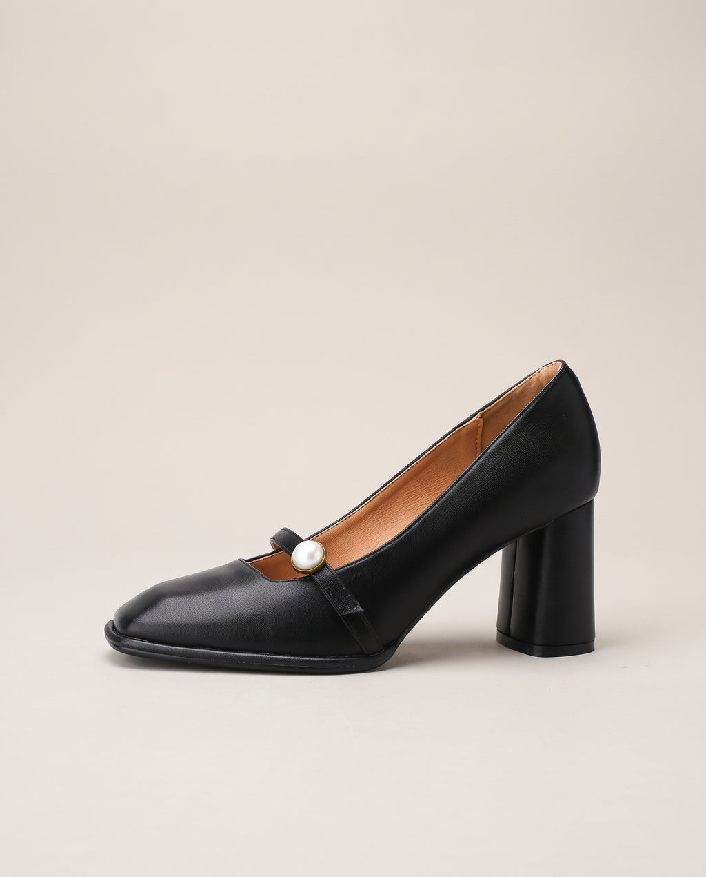 Aveline | Women's Block Heel Buckle Pumps Office Heels