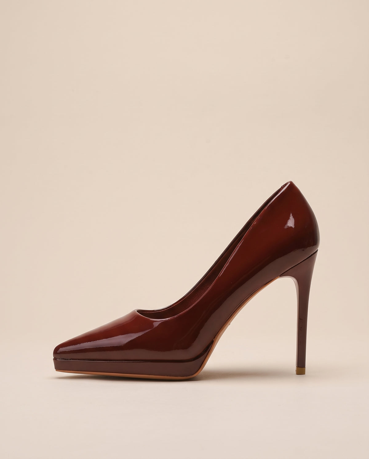 Ondine | Women's Patent Leather Pointed-Toe Stiletto Pumps High Heels