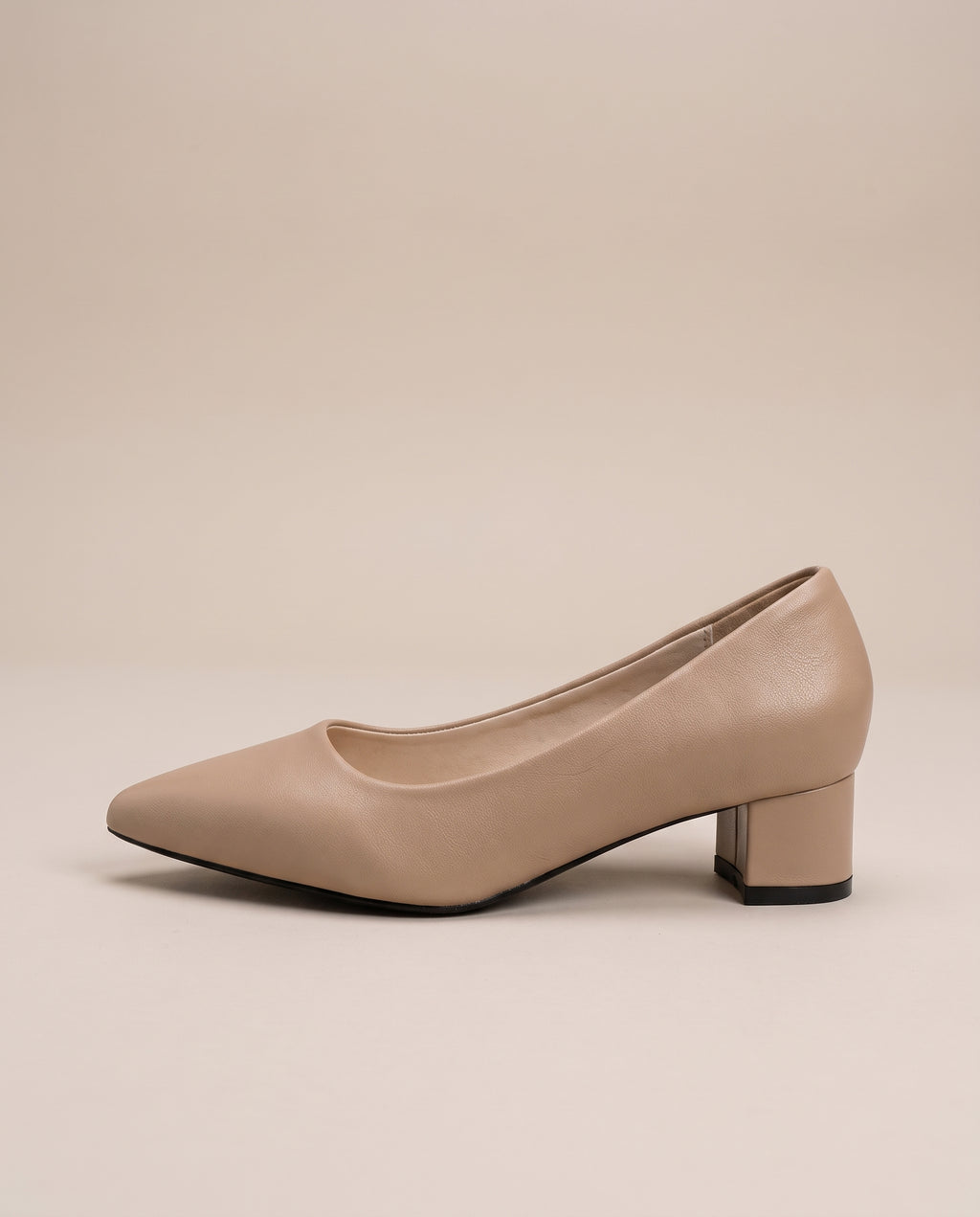 Aveline | Women's Pointy-Toe Chunky Sole Mid 6.5 CM Heel Pumps Casual Heels