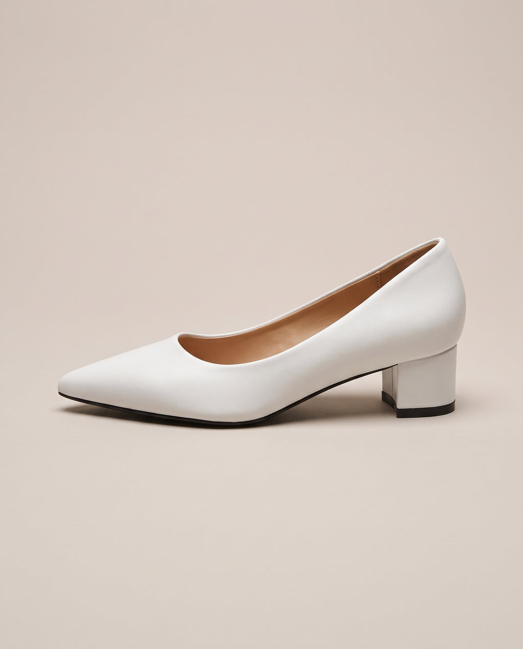 Aveline | Women's Pointy-Toe Chunky Sole Mid 6.5 CM Heel Pumps Casual Heels