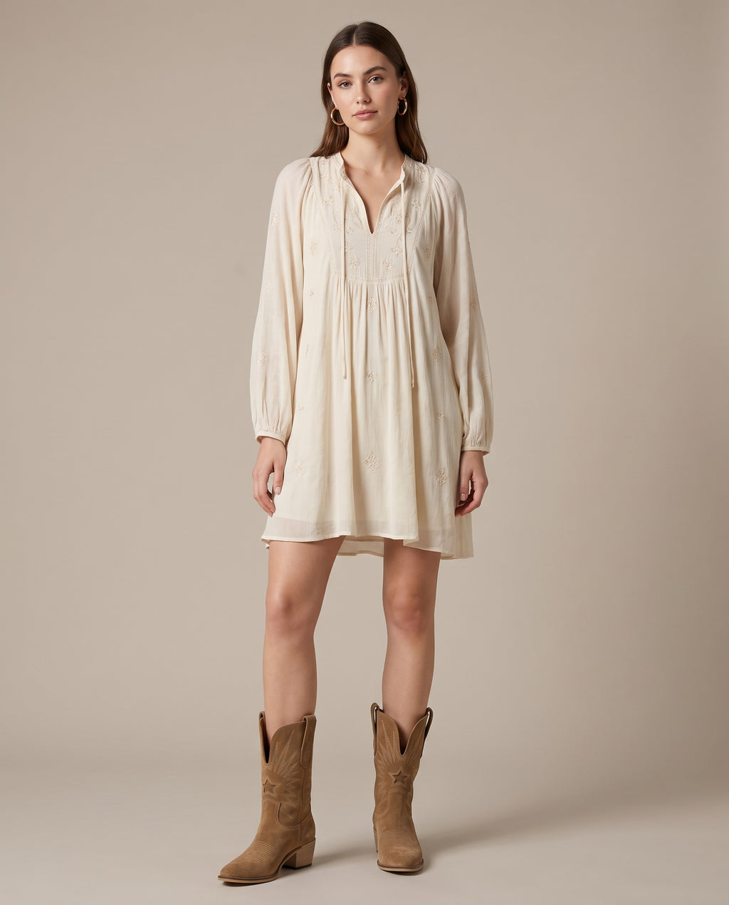 Aveline | Women’s V-Cut Pointed-Toe Low-Heel Mid-Calf Boots