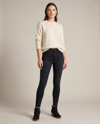 Constance | Women's Suede Wedge Ankle Boots Studded Round-Toe Booties
