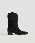 Aveline | Women’s V-Cut Pointed-Toe Low-Heel Mid-Calf Boots