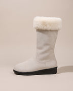 Constance | Women's Fleece-Lined Mid-Calf Platform Winter Boots