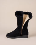 Constance | Women's Fleece-Lined Mid-Calf Platform Winter Boots