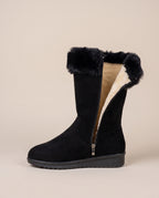 Constance | Women's Fleece-Lined Mid-Calf Platform Winter Boots