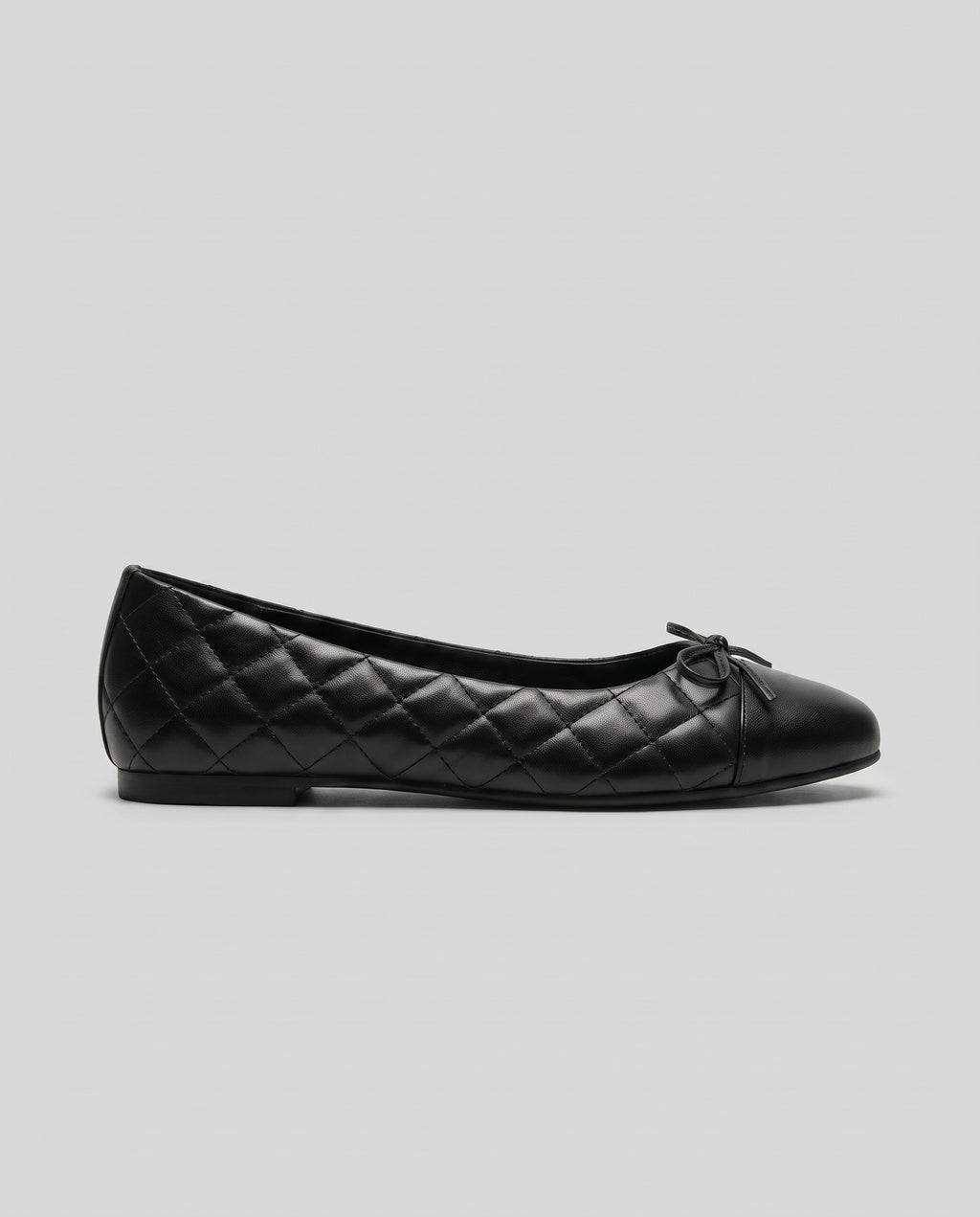 Aveline | Women's Quilted Bow Faux Fur Flat Shoes