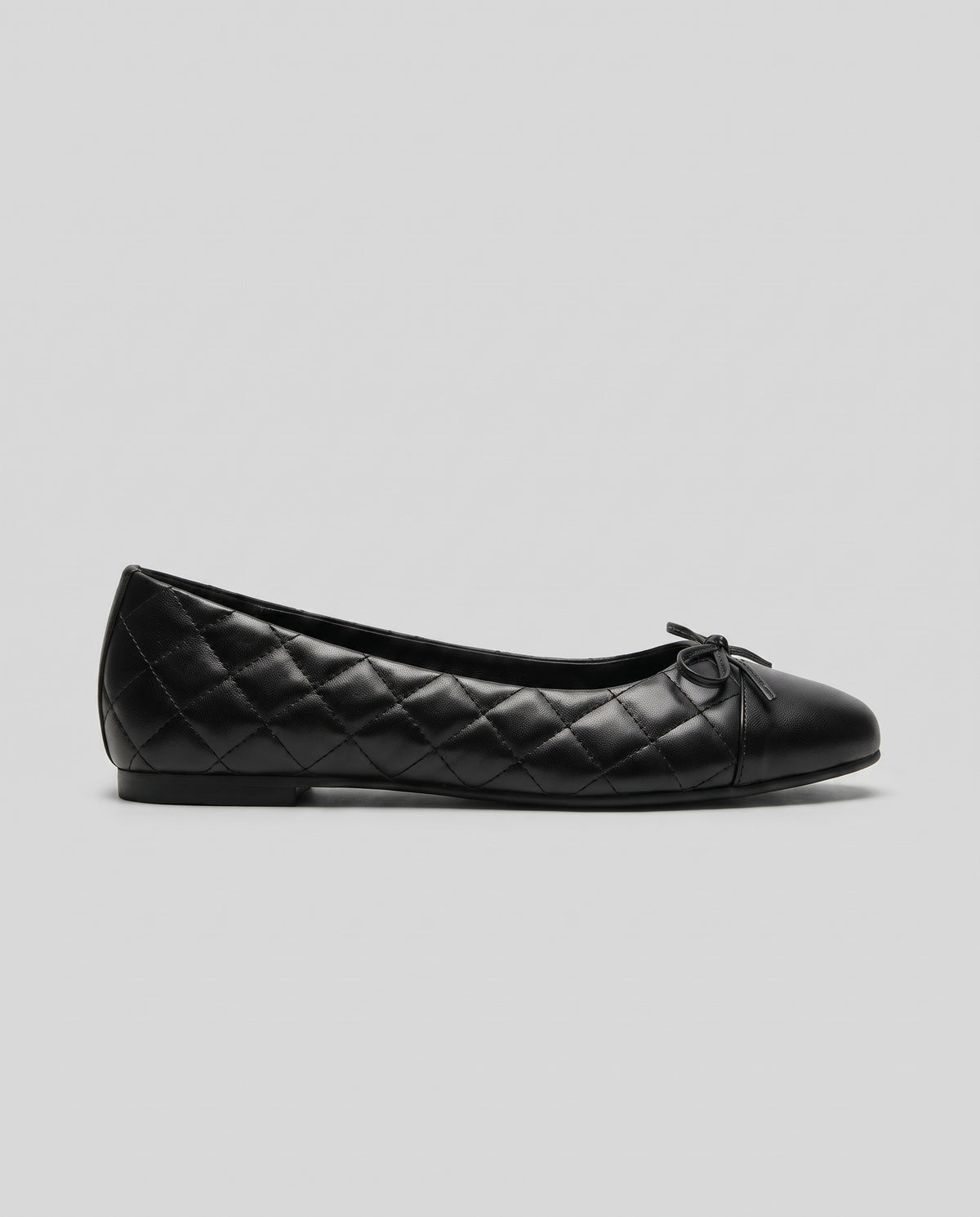 Aveline | Women's Quilted Bow Faux Fur Flat Shoes