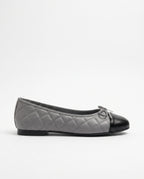 Aveline | Women's Quilted Bow Faux Fur Flat Shoes
