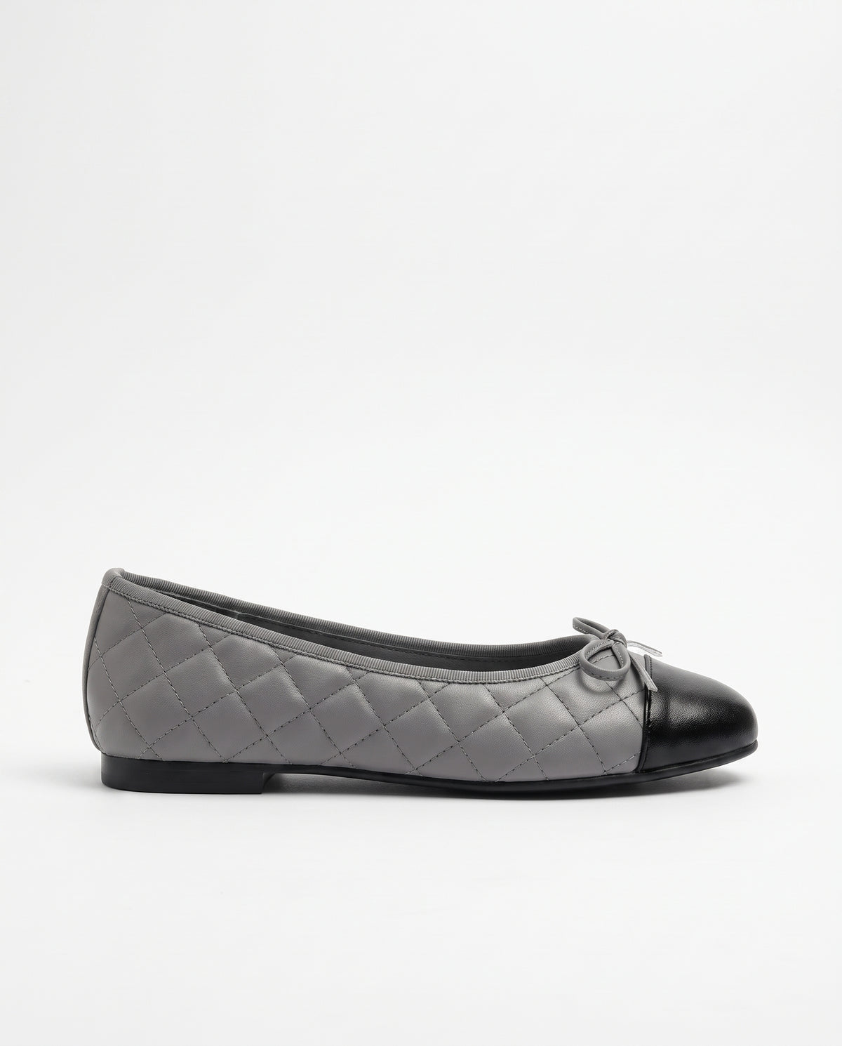 Aveline | Women's Quilted Bow Faux Fur Flat Shoes