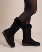 Constance | Women's Fleece-Lined Mid-Calf Platform Winter Boots