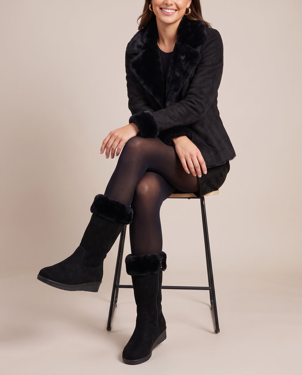 Constance | Women's Fleece-Lined Mid-Calf Platform Winter Boots