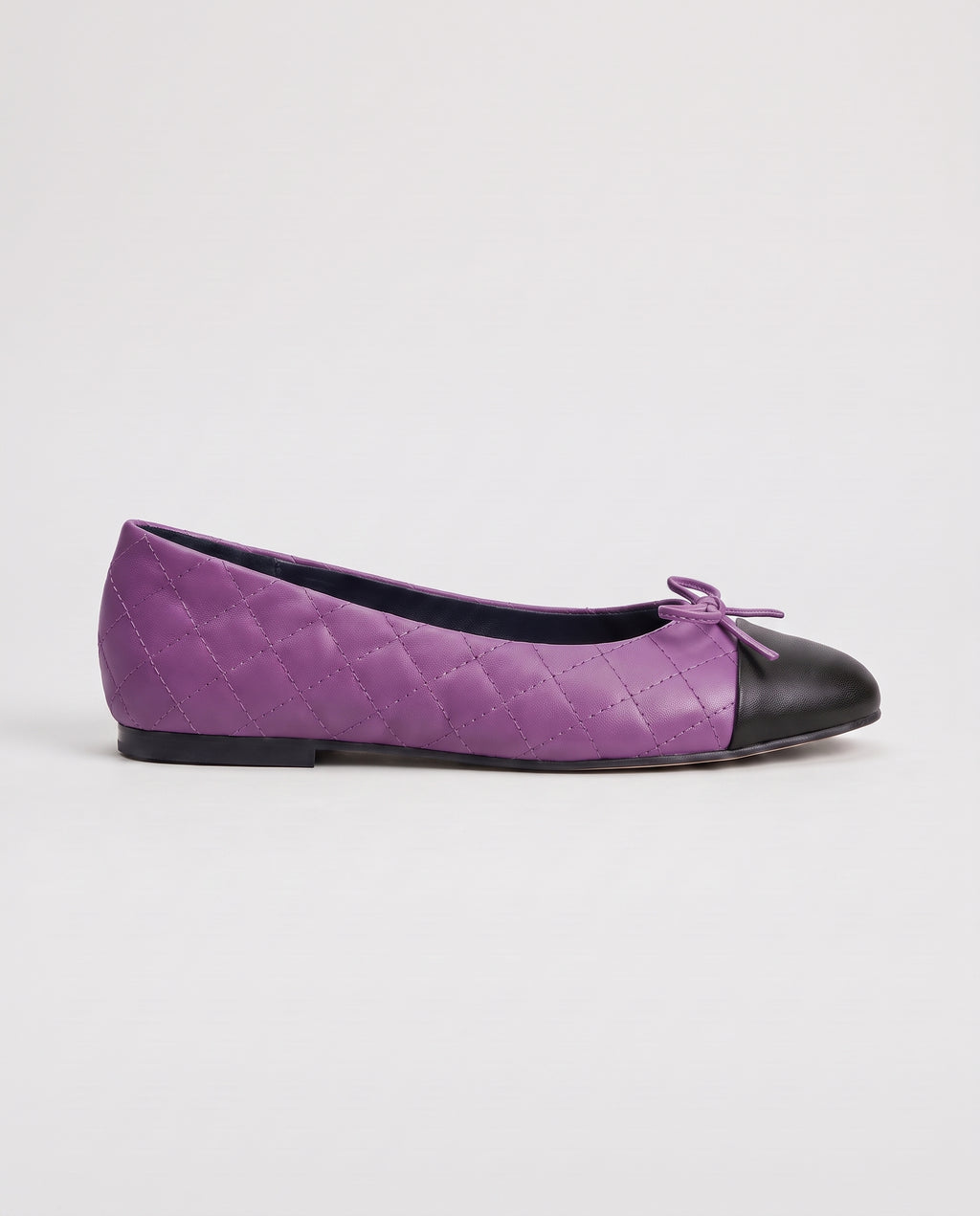 Aveline | Women's Quilted Bow Faux Fur Flat Shoes
