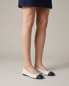 Aveline | Women's Quilted Bow Faux Fur Flat Shoes