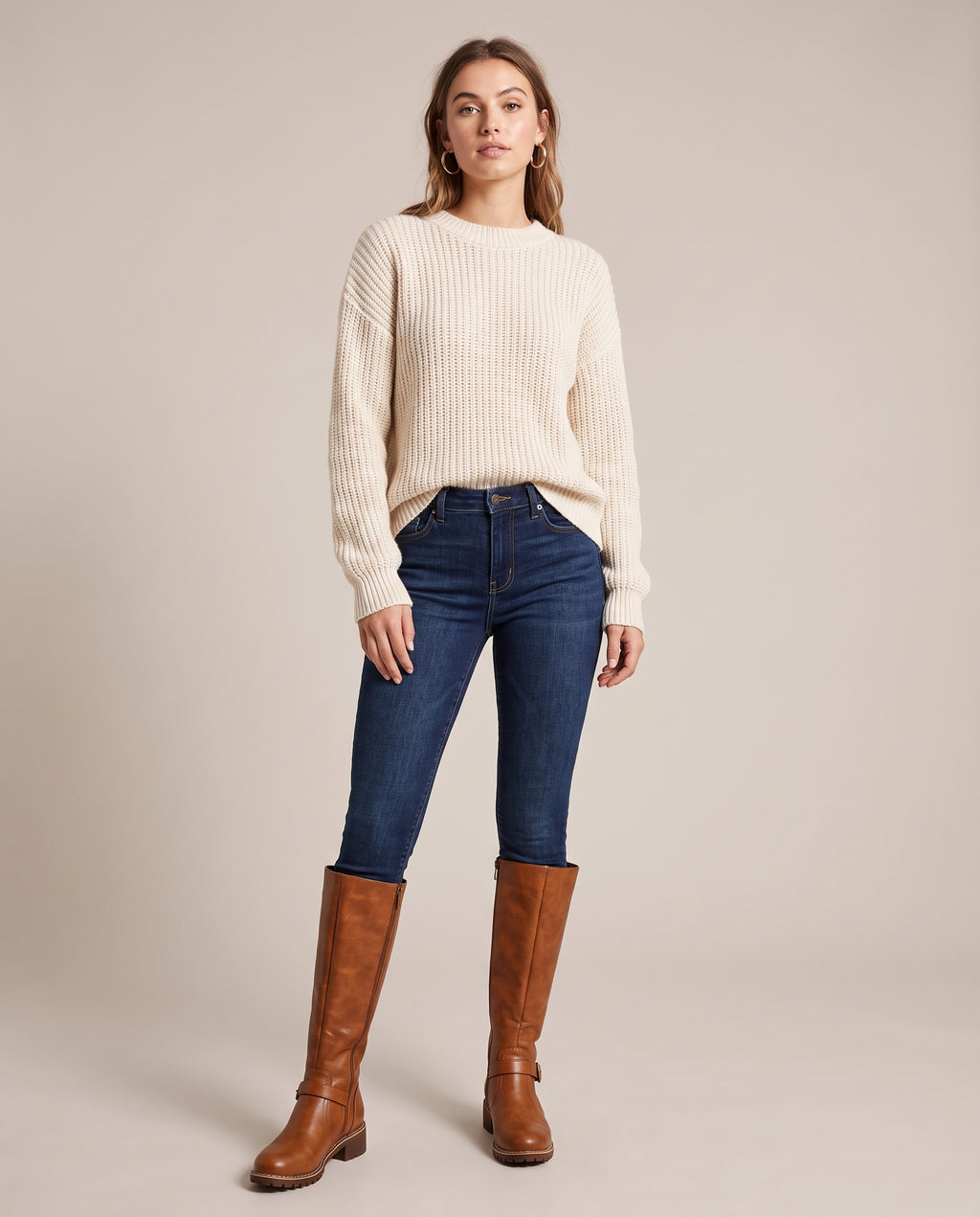 Reine | Women's Round-Toe Low Block-Heel Riding Boots