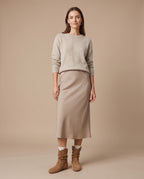 Margaux | Women's Denim Western Plush-Lined Low-Heel Ankle Boots