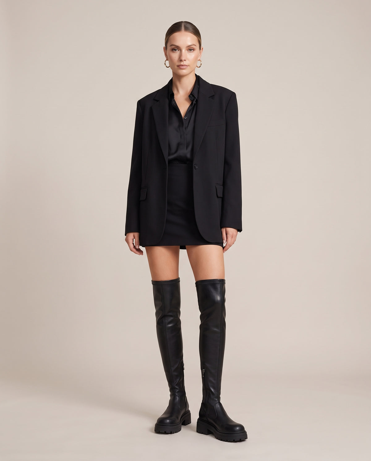 Reine | Women's Stretch Over-the-Knee Platform Chunky-Heel Boots