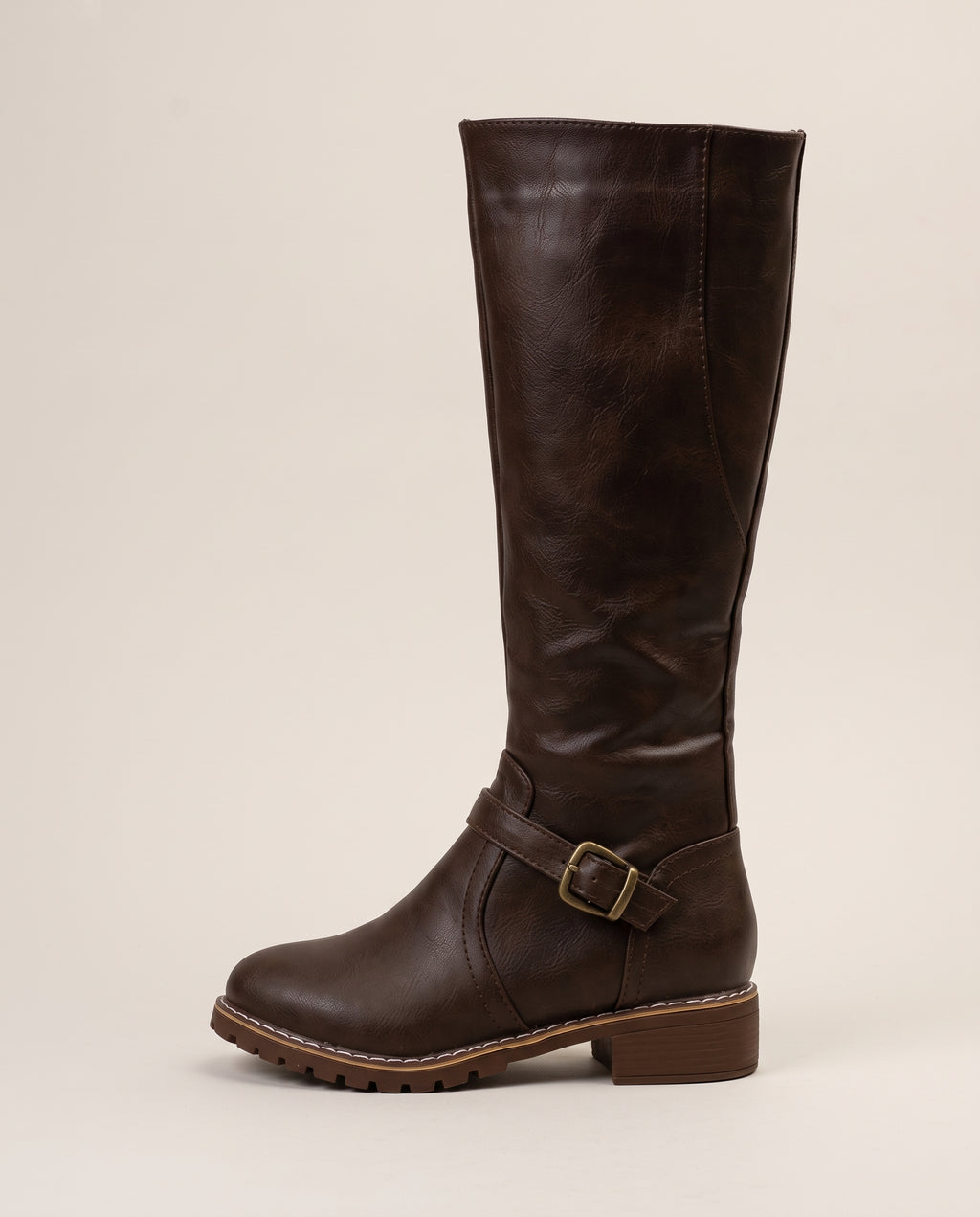 Reine | Women's Round-Toe Low Block-Heel Riding Boots