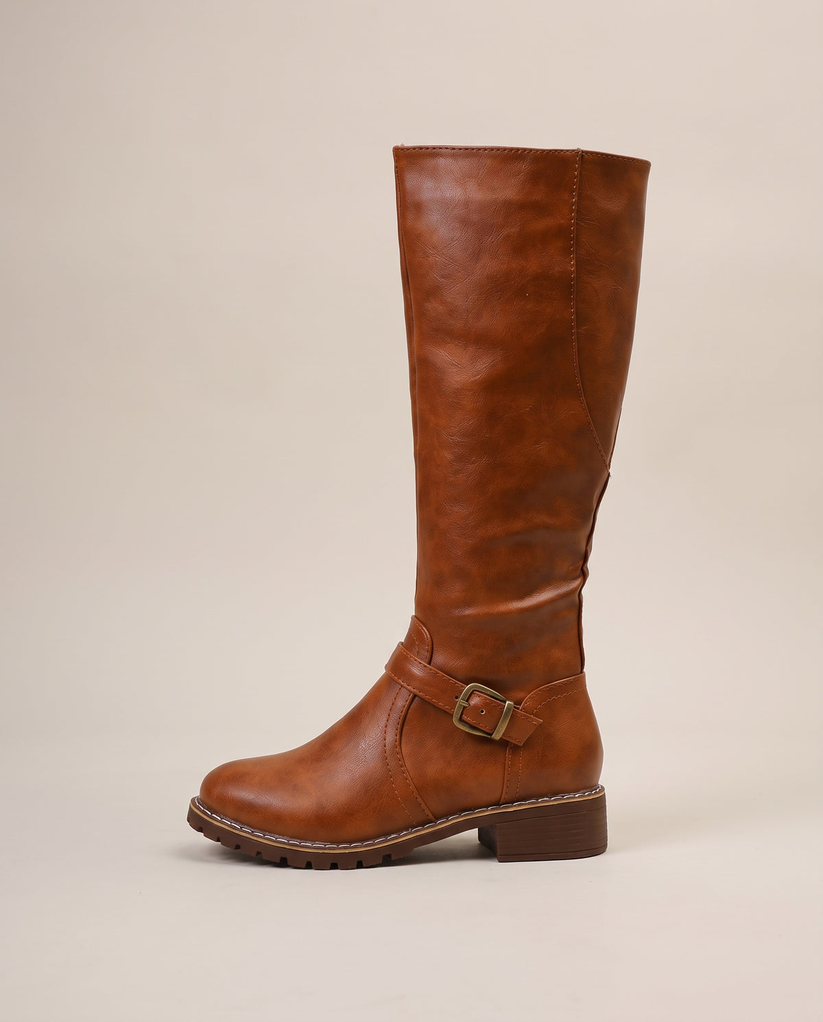 Reine | Women's Round-Toe Low Block-Heel Riding Boots