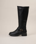 Reine | Women's Round-Toe Low Block-Heel Riding Boots