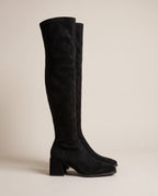 Constance | Women's Suede Over-the-Knee Low Block-Heel Boots