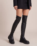 Reine | Women's Stretch Over-the-Knee Platform Chunky-Heel Boots