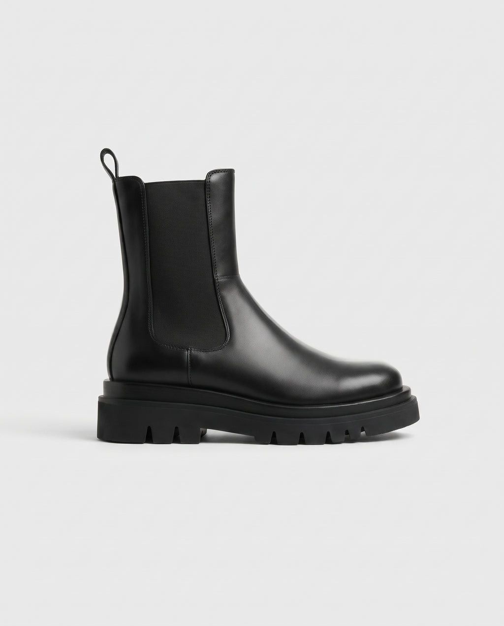 Reine | Women's Faux Leather Platform Combat Boots Pull-On Boots