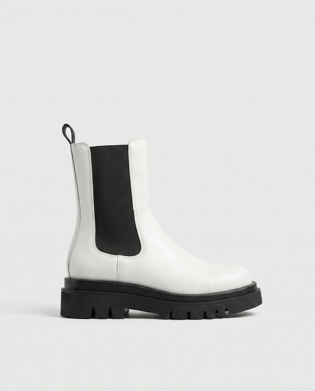 Reine | Women's Faux Leather Platform Combat Boots Pull-On Boots