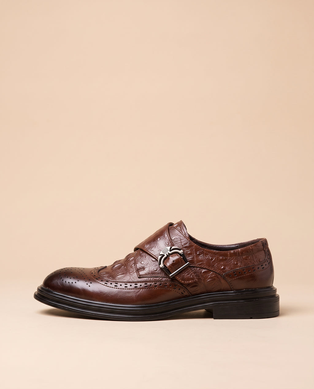 Facette | Men's Patent Leather Brogue Dress Shoes Low-Top Business Shoes