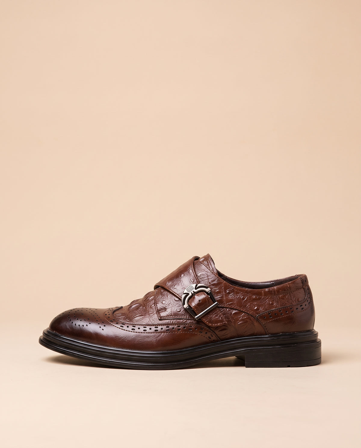 Facette | Men's Patent Leather Brogue Dress Shoes Low-Top Business Shoes